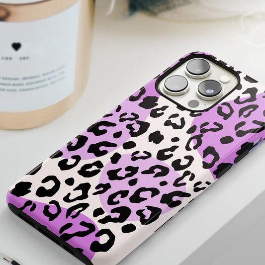 Purple Abstract Leopard Spots Case  Phone Case