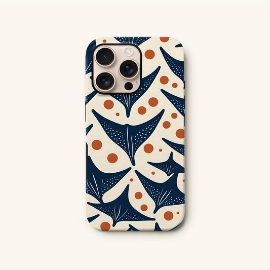 Abstract Manta Ray Pattern Case Phone Case
