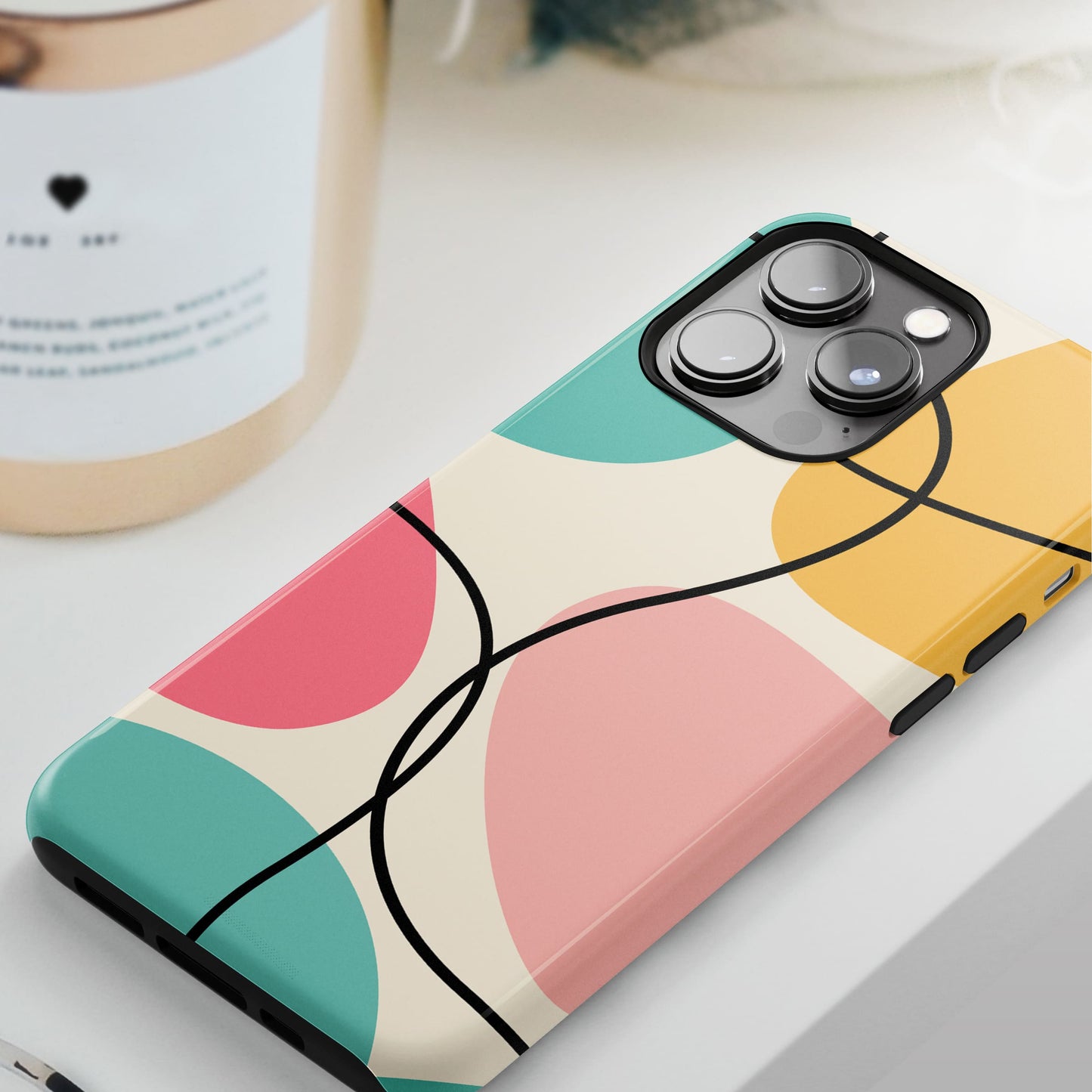 Abstract Colour Block Pattern Case  Phone Case