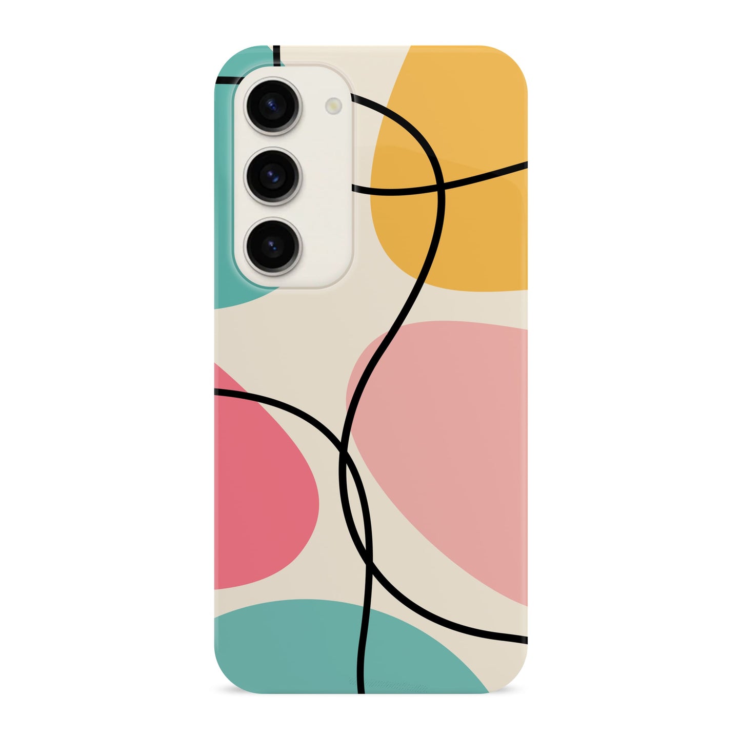 Abstract Colour Block Pattern Case Samsung Galaxy S23 Phone Case