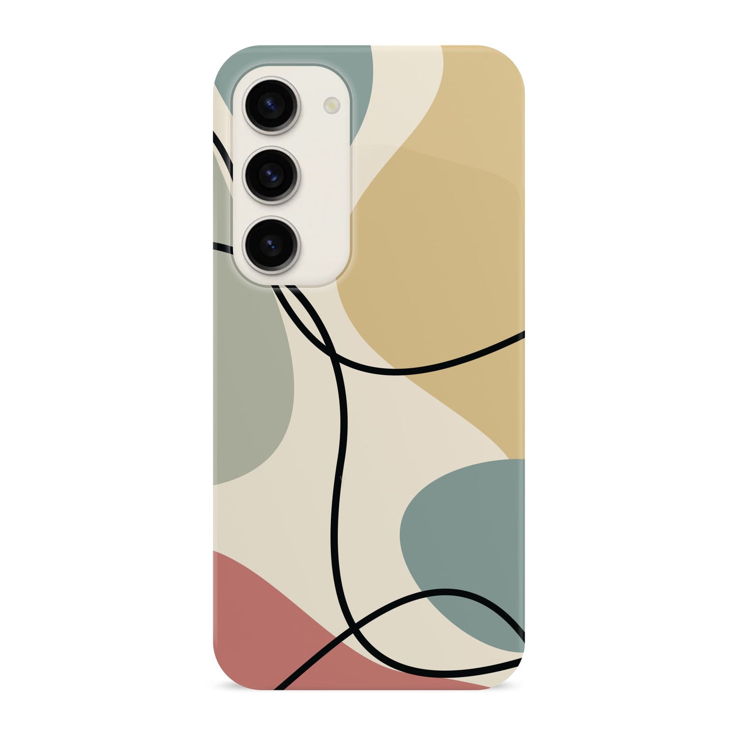 Abstract Muted Colour Block Case Samsung Galaxy S23 Phone Case