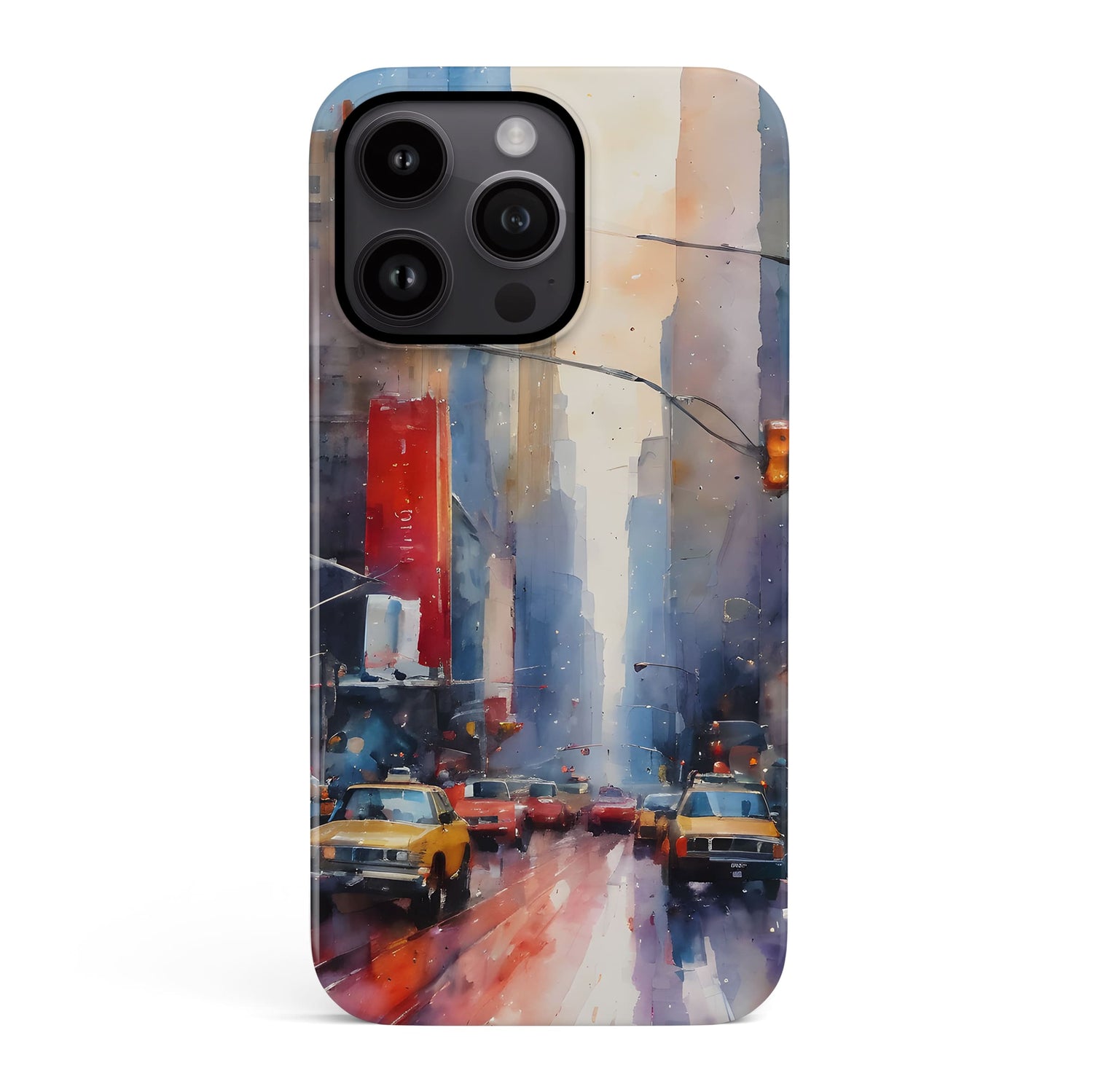Abstract New York City Print Case iPhone 15 Phone Case