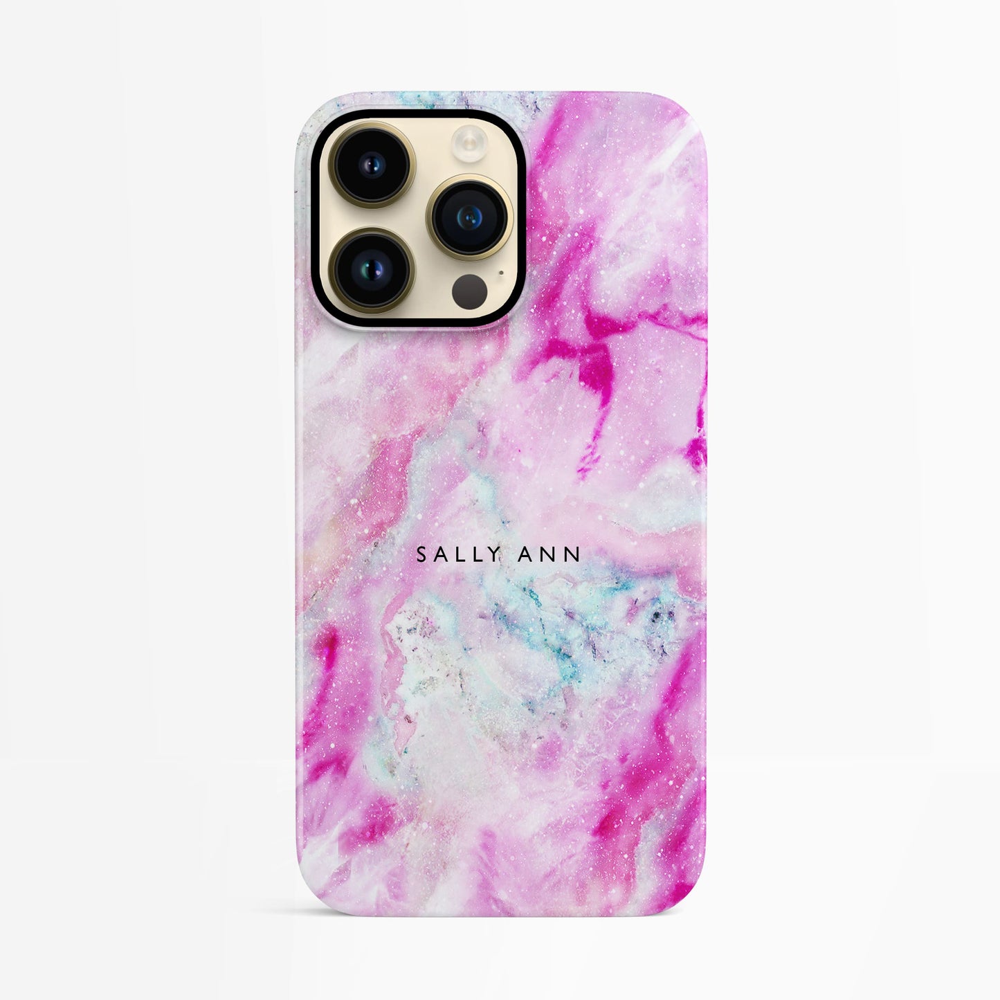 Abstract Pink Marble Custom Case iPhone 14 Phone Case