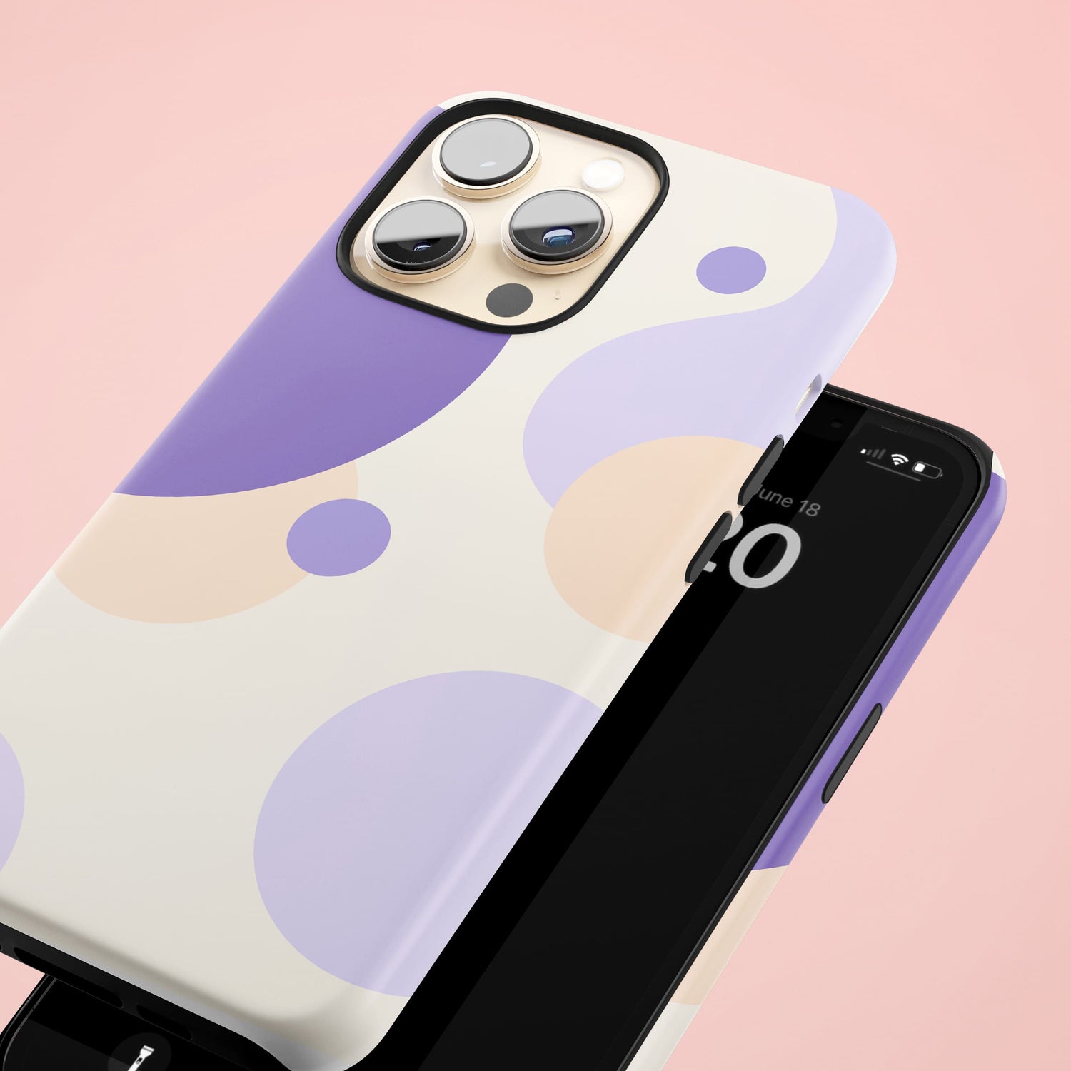 Abstract Purple Spots Personalised Case  Phone Case