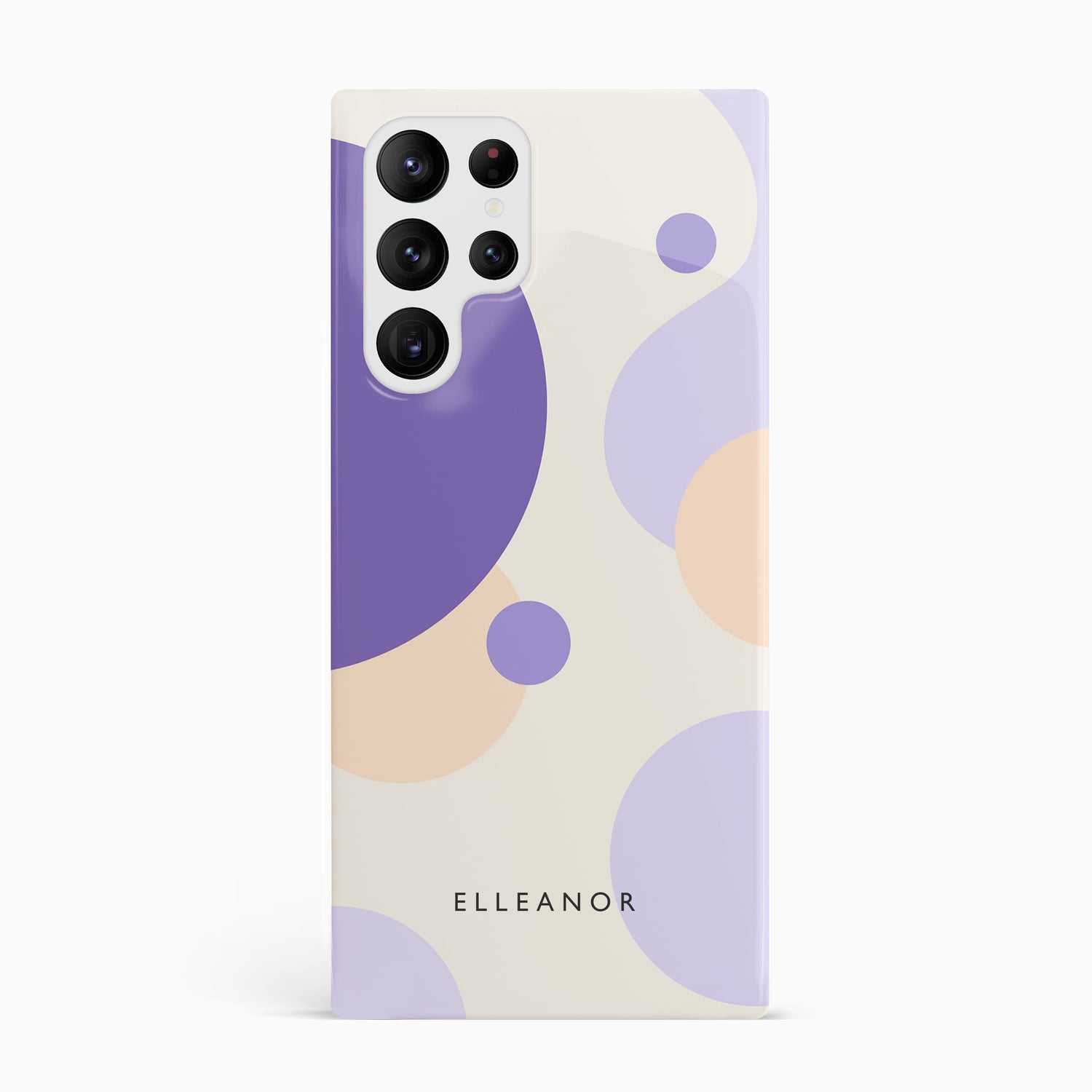 Abstract Purple Spots Personalised Case Samsung Galaxy S23 Ultra Phone Case