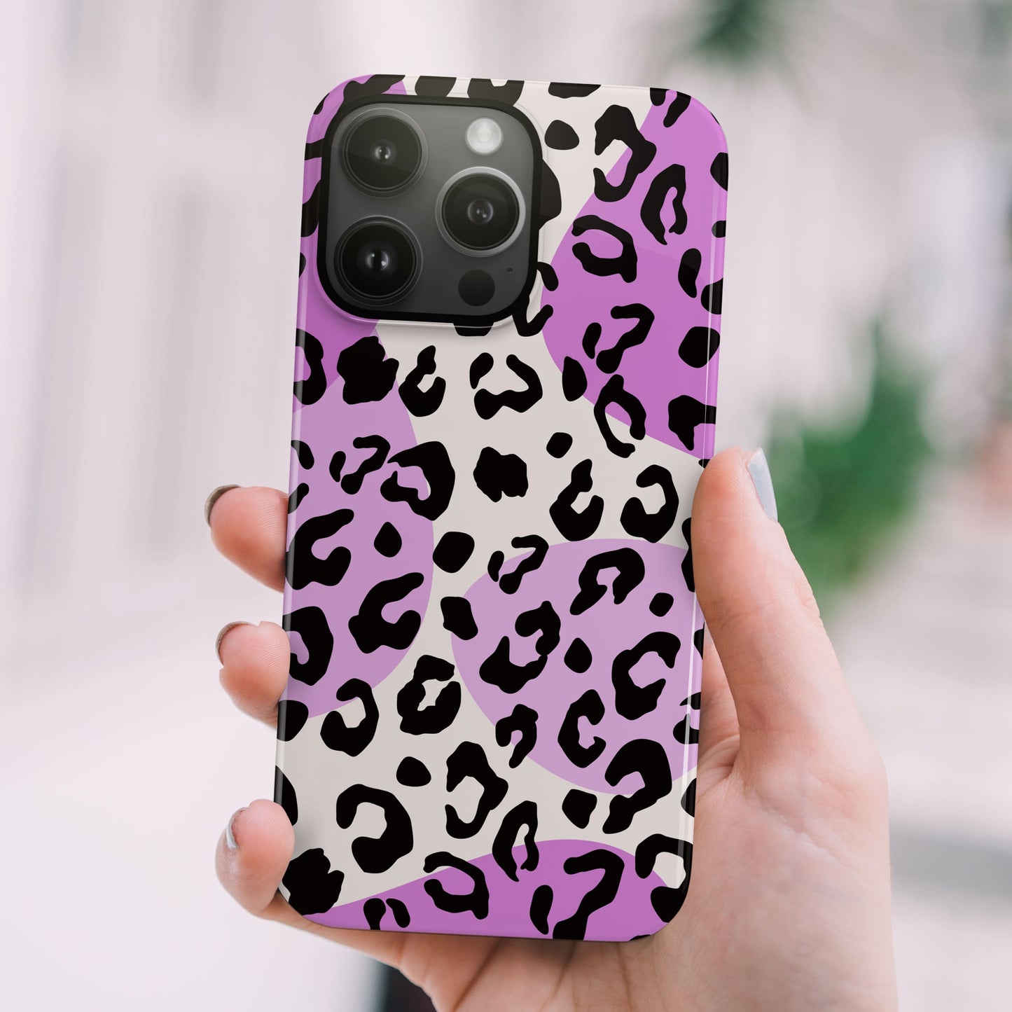 Purple Abstract Leopard Spots Case  Phone Case