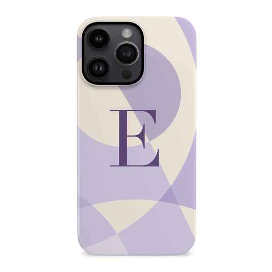 Personalised Abstract Purple Pattern Case iPhone 14 Phone Case