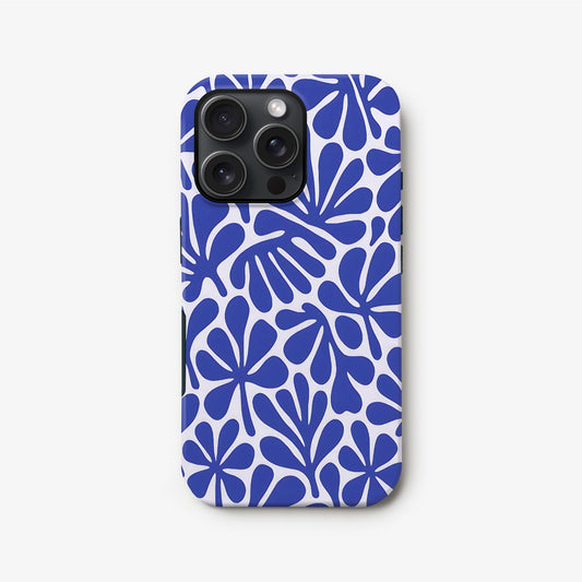 Abstract Royal Blue Matisse Floral Case Phone Case