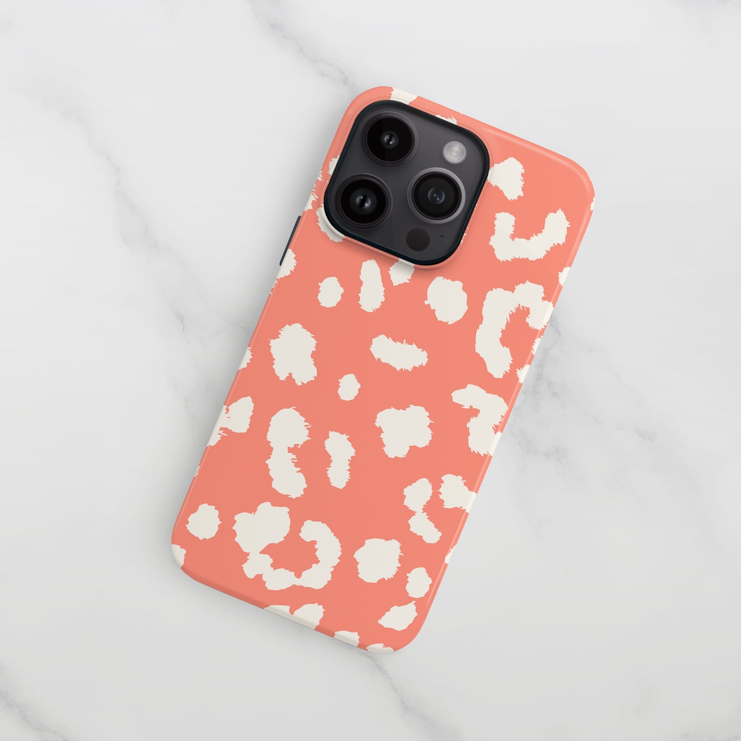 Abstract Orange Coral Leopard Print Case  Phone Case