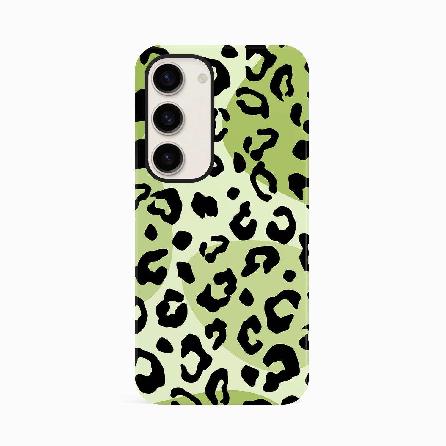 Abstract Green Leopard Print Case Samsung Galaxy S23 Phone Case