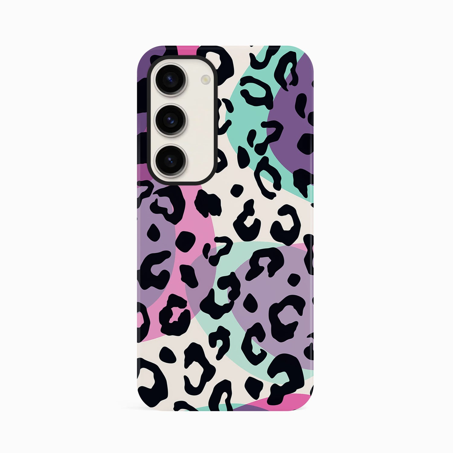 Abstract Multicolour Leopard Spots Case Samsung Galaxy S23 Phone Case
