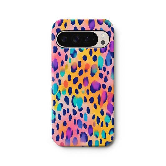 Abstract Rainbow Leopard Print Google Pixel Case Google Pixel 9 Phone Case