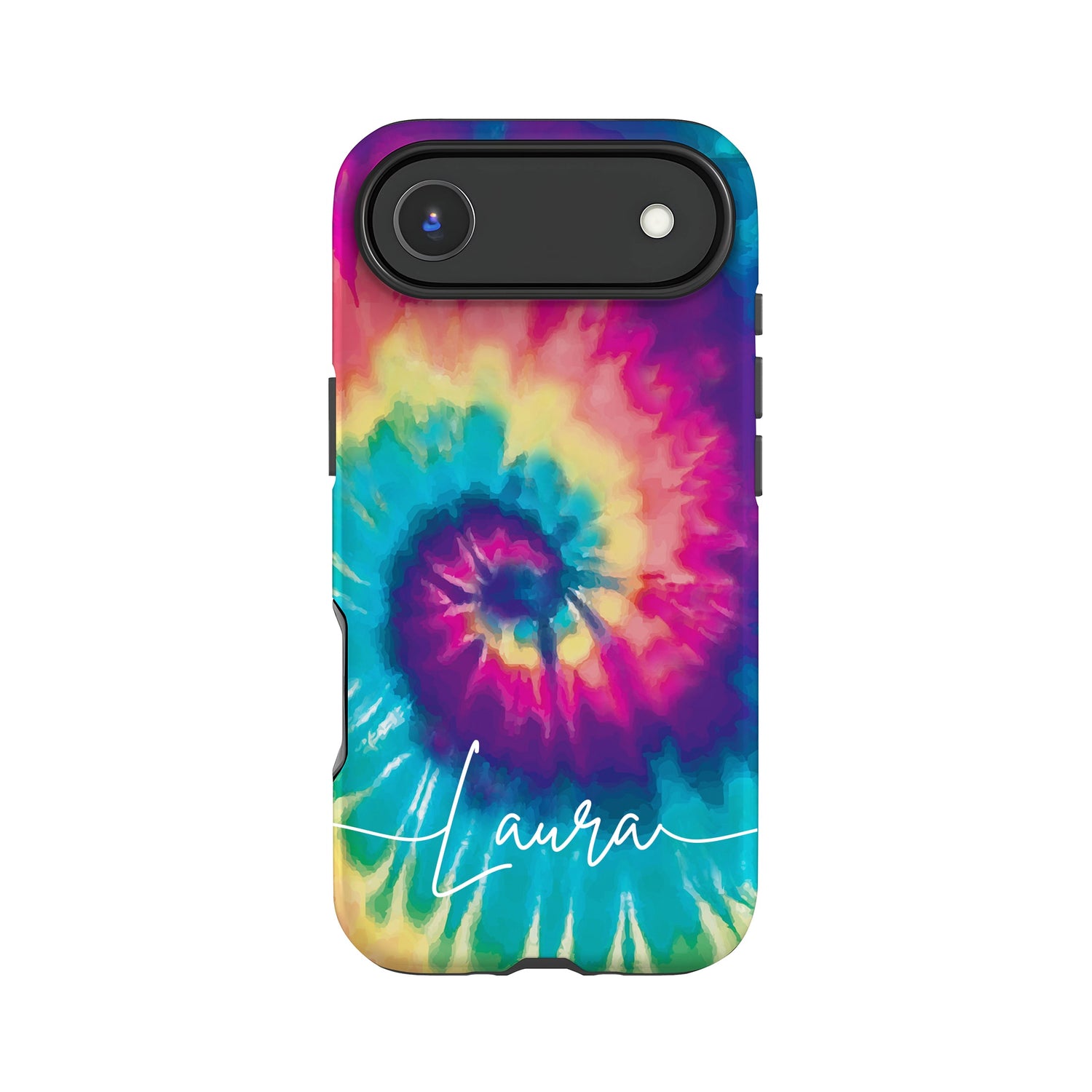 Rainbow Tie Dye Personalised Phone Case iPhone 17 Air Phone Case