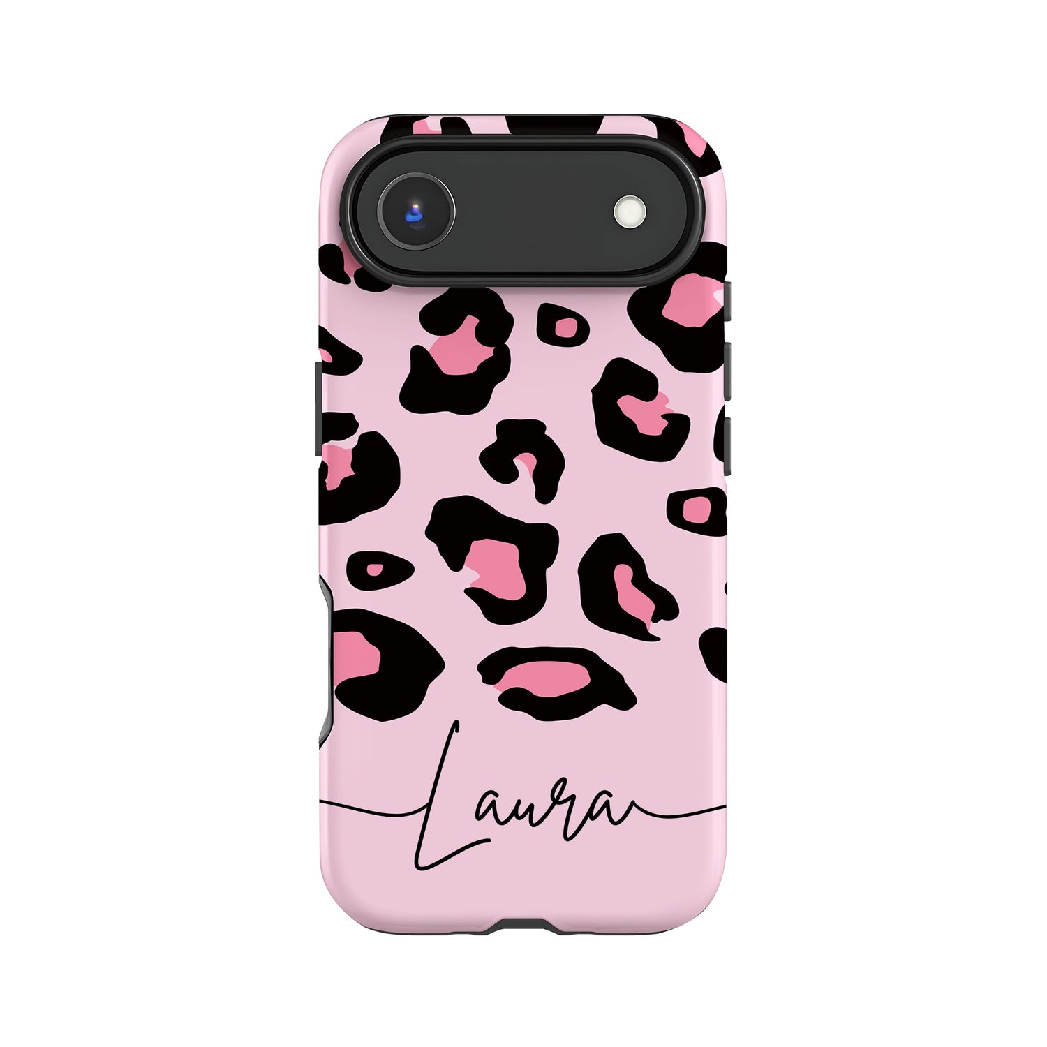 Pink Bubblegum Personalised Leopard Print Case Phone Case