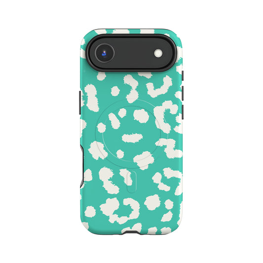 Aqua Blue Leopard Print Magsafe Case