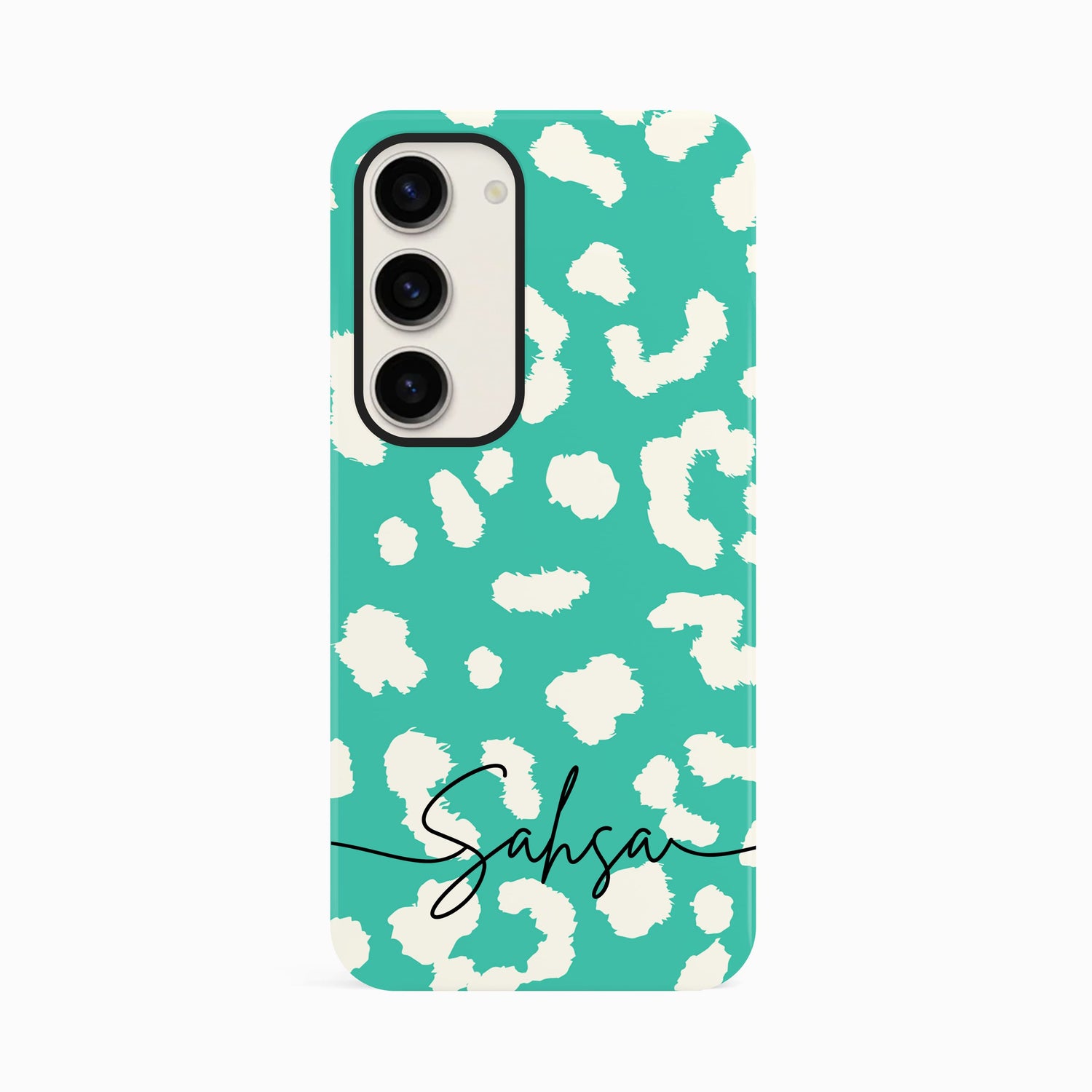 Custom Blue Cloud Leopard Print Case Samsung Galaxy S23 Phone Case