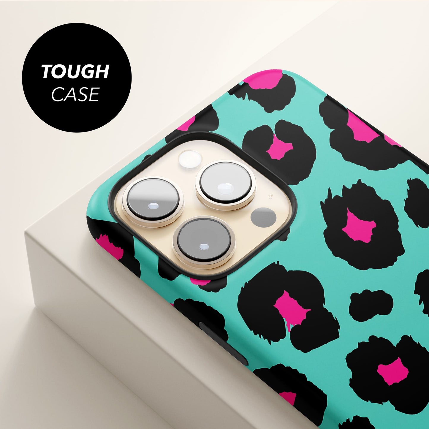 Aqua Leopard Print Phone Case  Phone Case