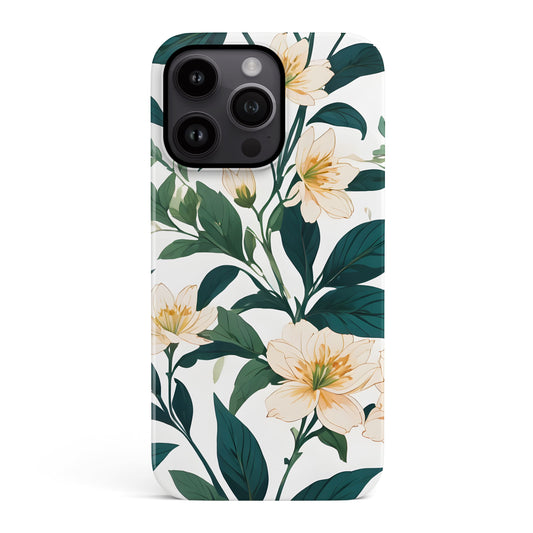 Summer Floral Pattern Case iPhone 15 Phone Case