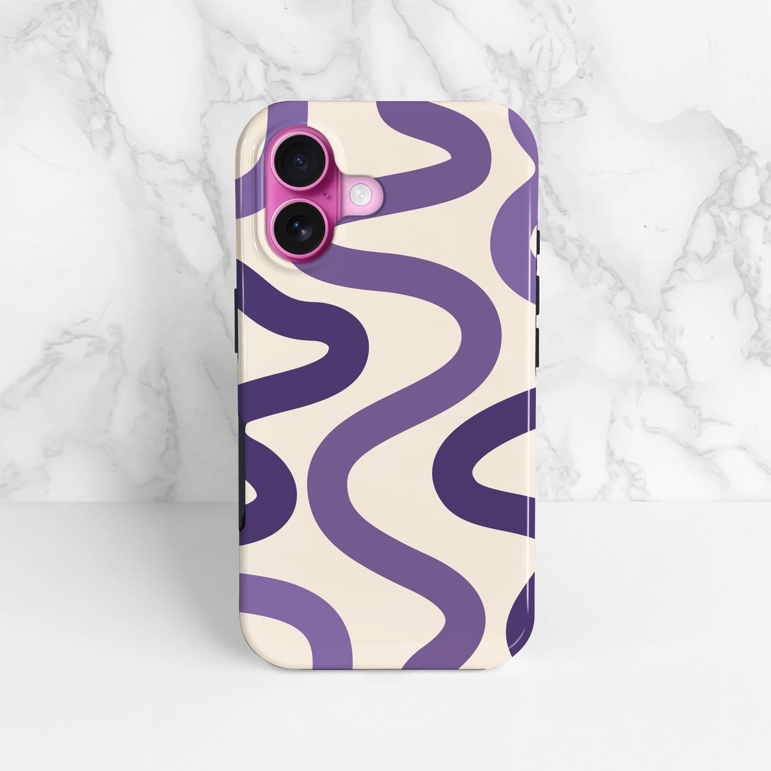 Personalised Purple Wavy Abstract Pattern Case  Phone Case