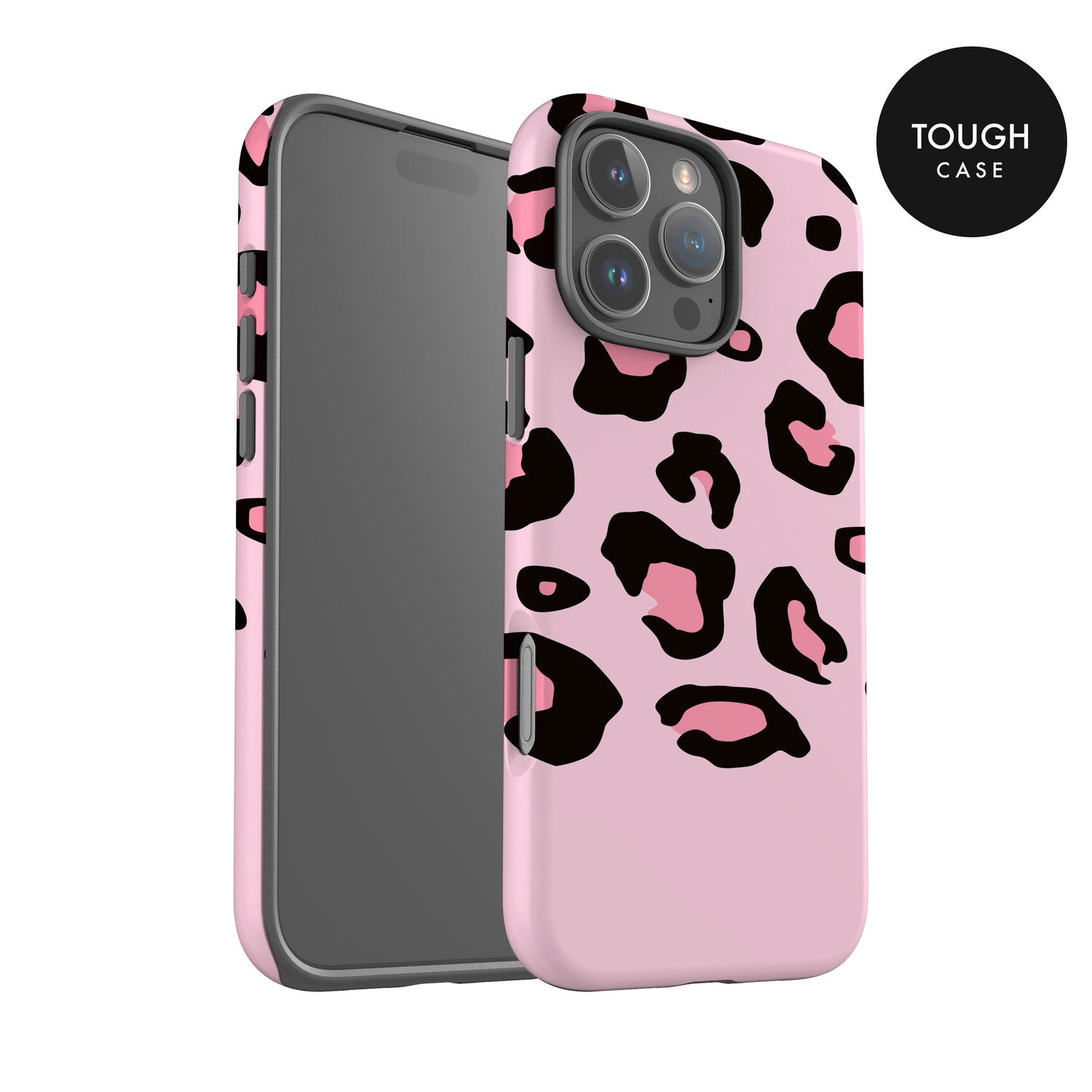 Bubblegum Pink Personalised Leopard Print Case Phone Case