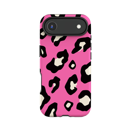 Pink Leopard Print Pattern Animal Spots Phone Case iPhone 17 Air Phone Case