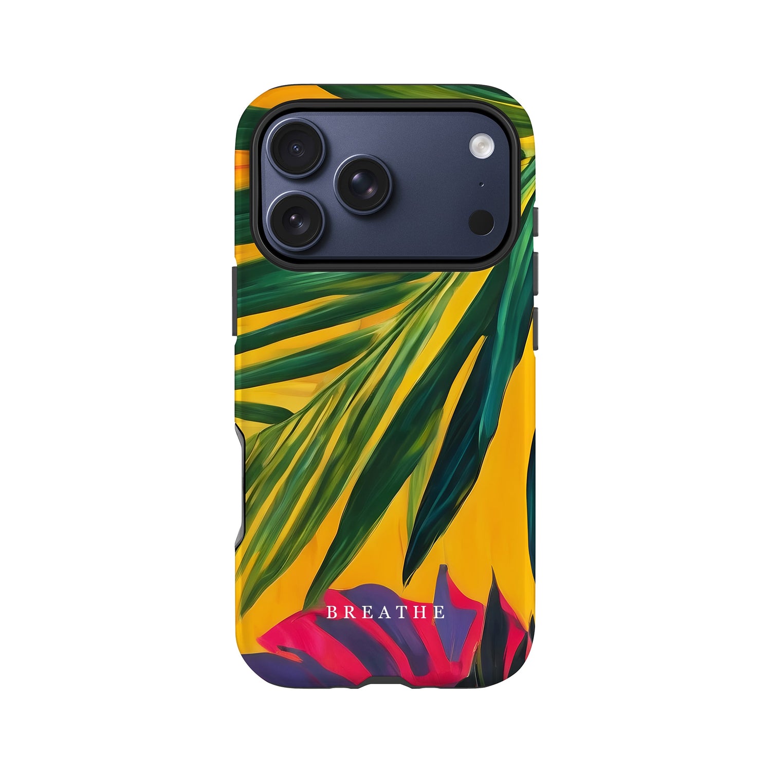 Tropical Leaf Print Custom Name Case Phone Case