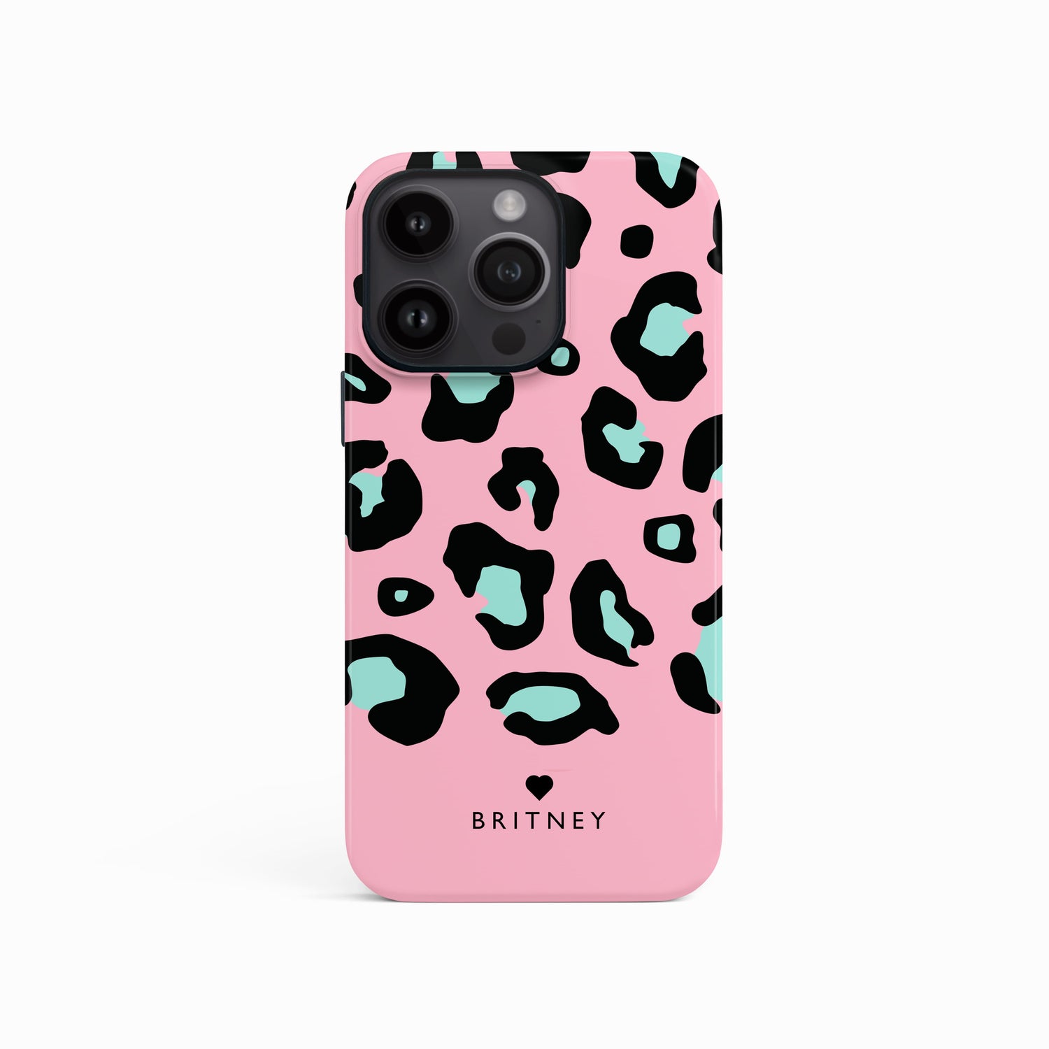 Personalised Pink And Blue Leopard Print Case  Phone Case