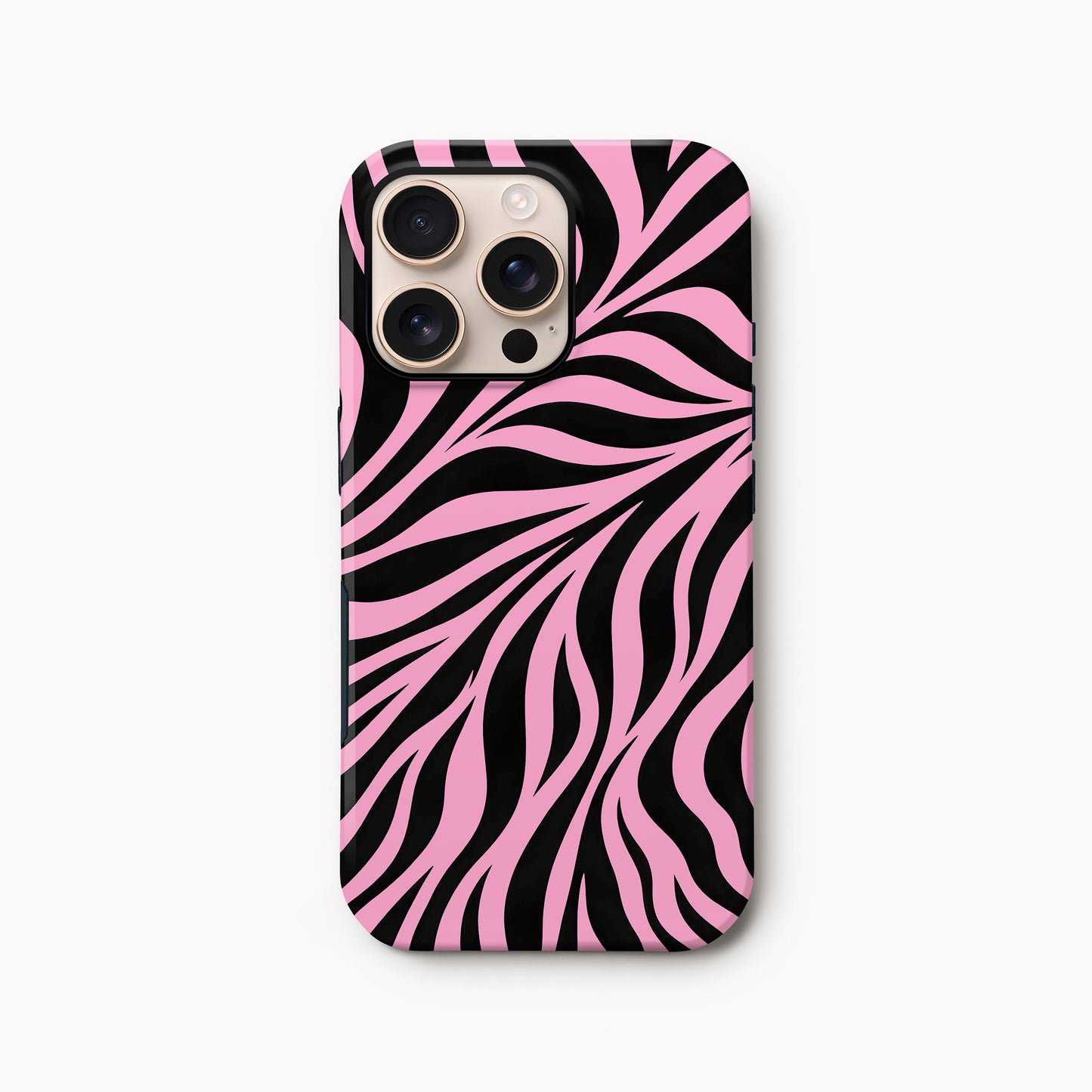 Baby Pink Zebra Print Case iPhone 16 Pro Phone Case
