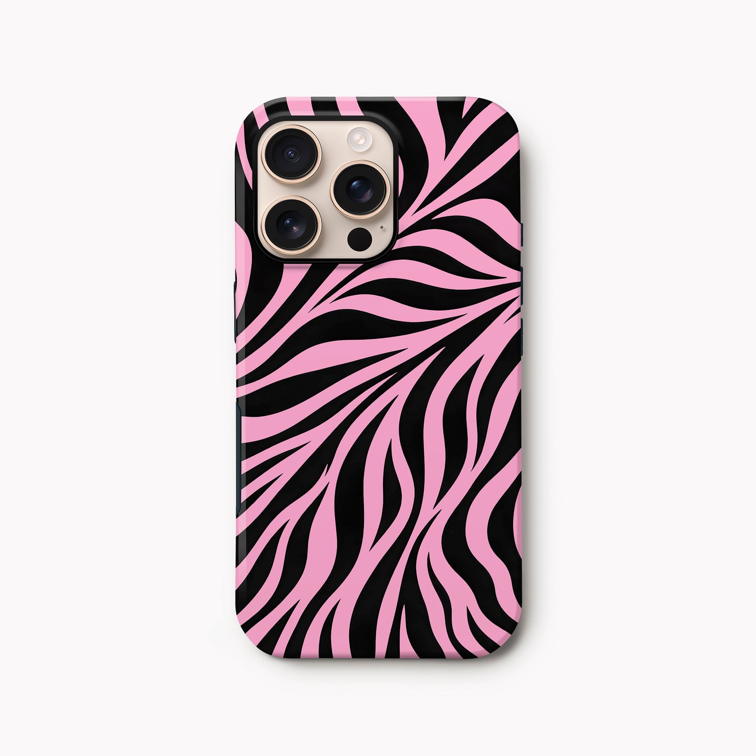 Baby Pink Zebra Print Case iPhone 16 Pro Phone Case