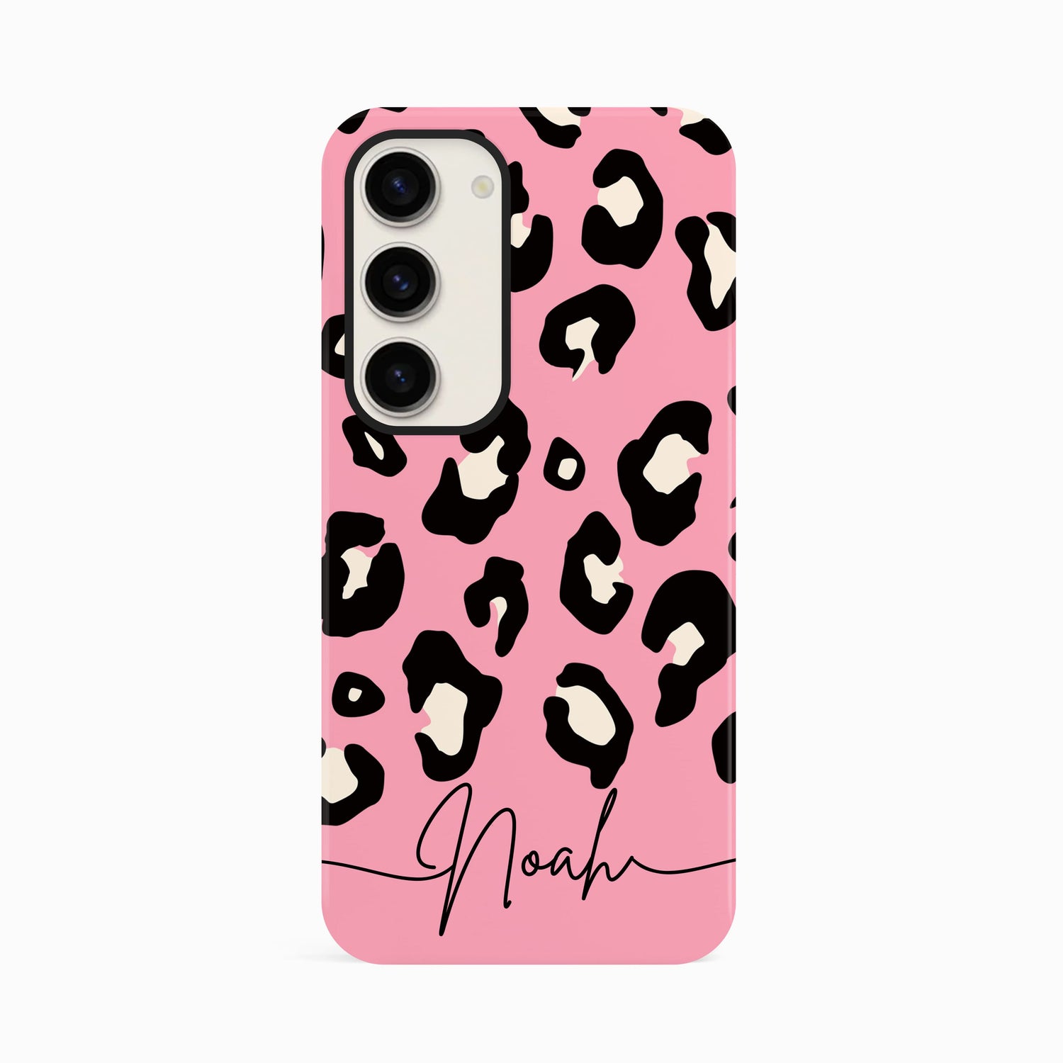 Candy Floss Pink Custom Leopard Print Case Samsung Galaxy S23 Phone Case