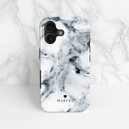 Dark Grey Marble Personalised Phone Case  Phone Case