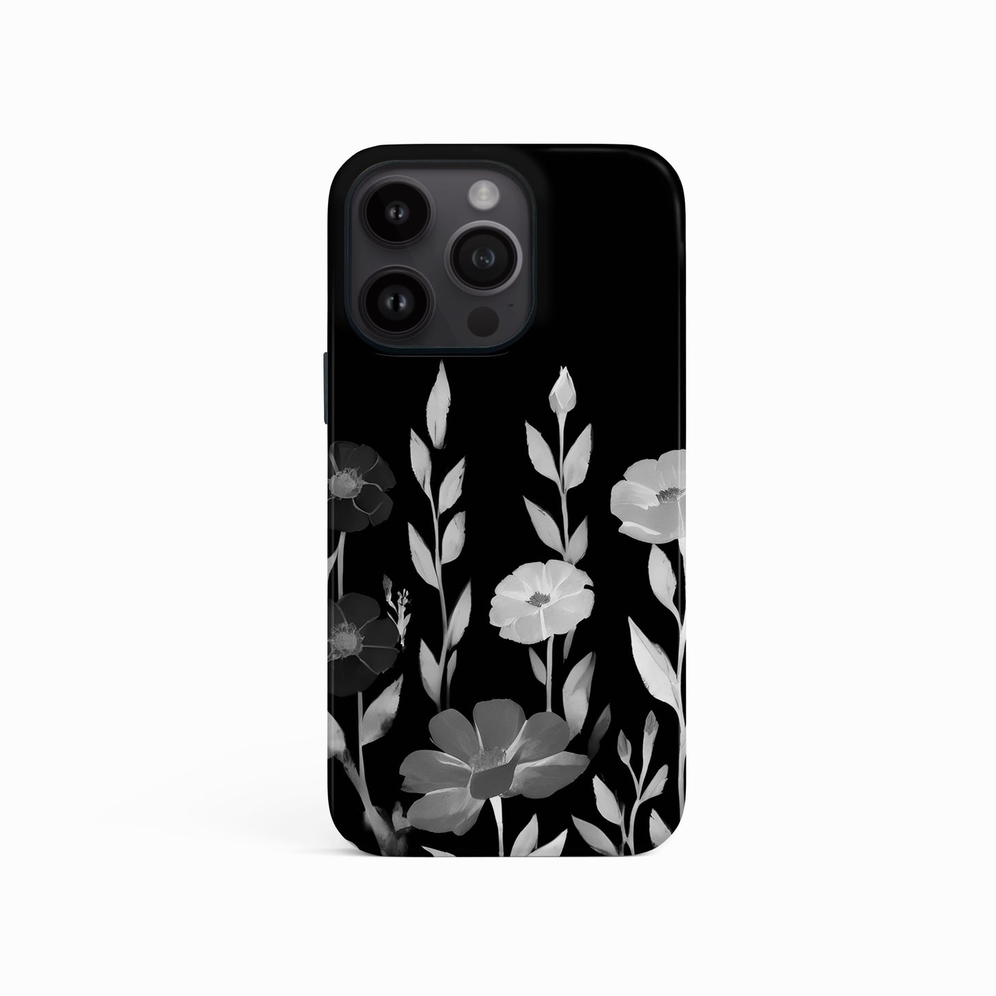 Black And White Abstract Floral Print Case  Phone Case