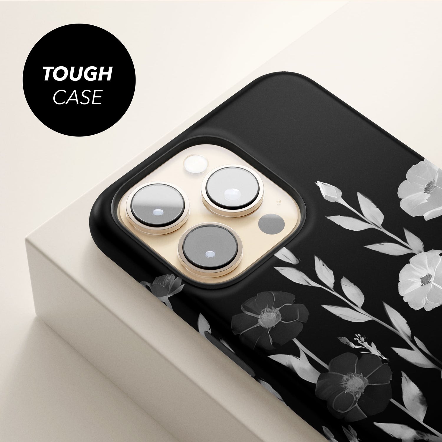 Black And White Abstract Floral Print Case  Phone Case