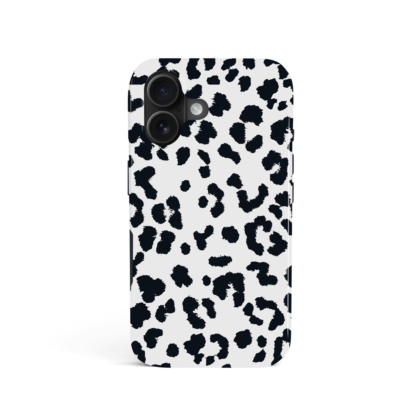 Black and White Leopard Print Pattern Case iPhone 16 Phone Case