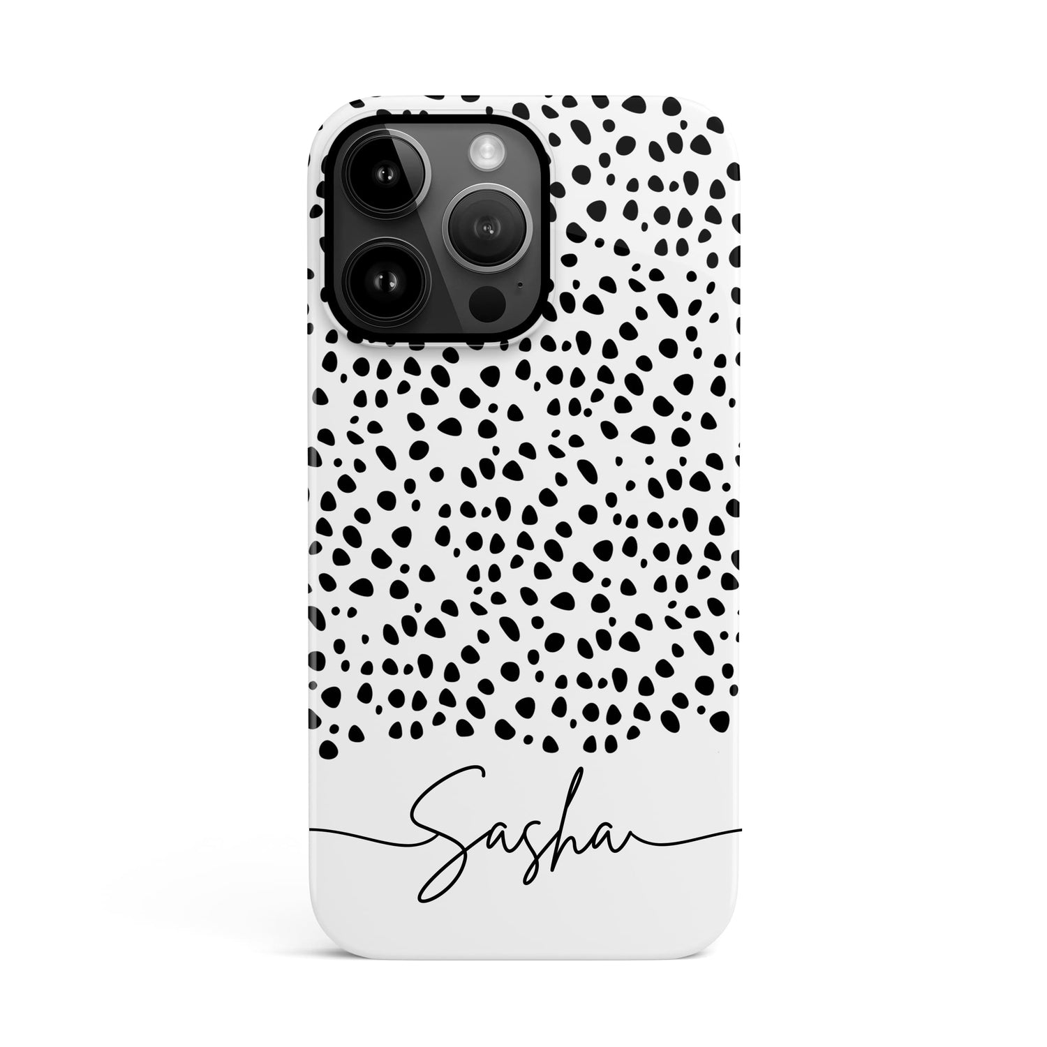 Dalmatian Spots Pattern Custom Case iPhone 14 Phone Case