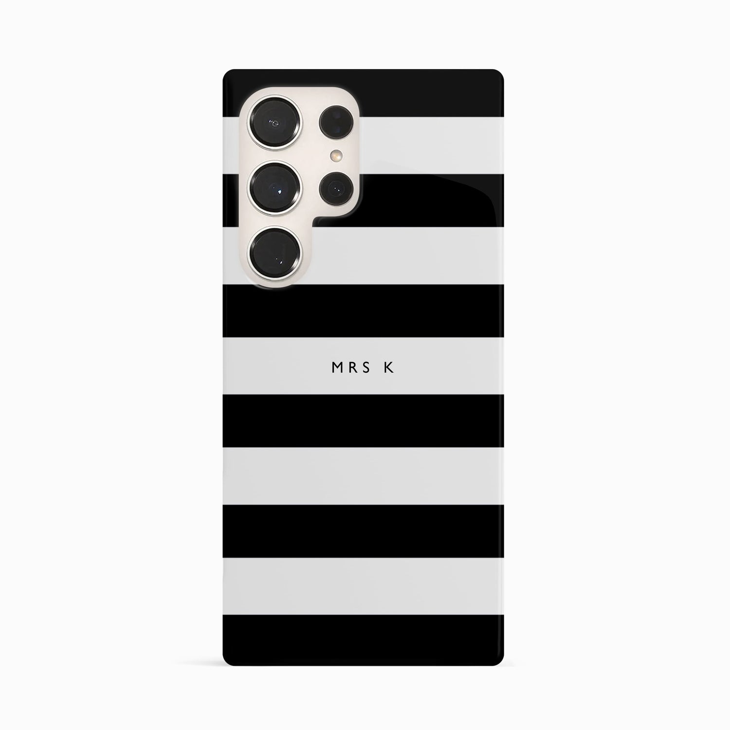 Black Stripes Custom Name Case Phone Case