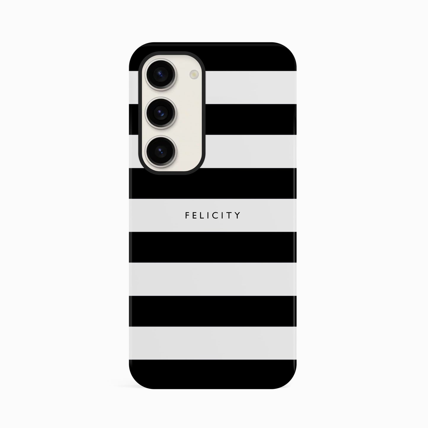 Black Stripes Custom Name Case Phone Case