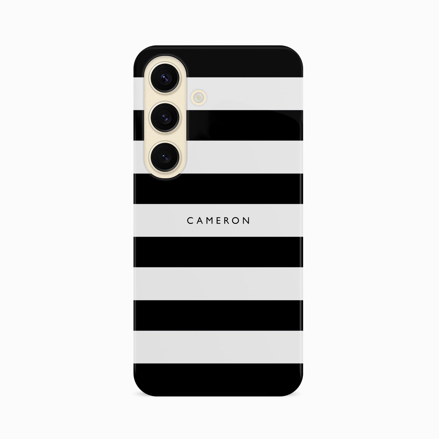 Black Stripes Custom Name Case Phone Case