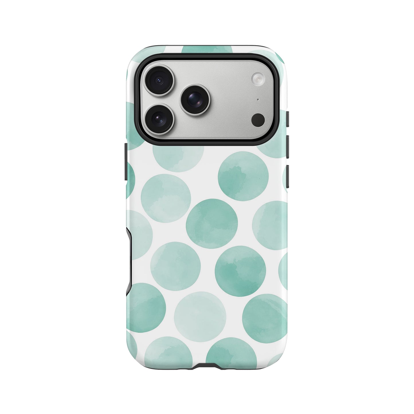 Abstract Blue Polka Dot Print Case iPhone 17 Pro Phone Case