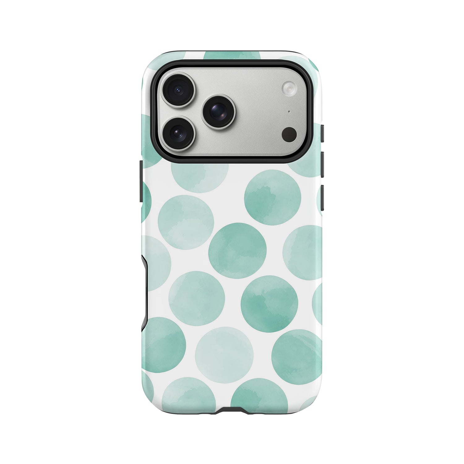 Abstract Blue Polka Dot Print Case iPhone 17 Pro Phone Case