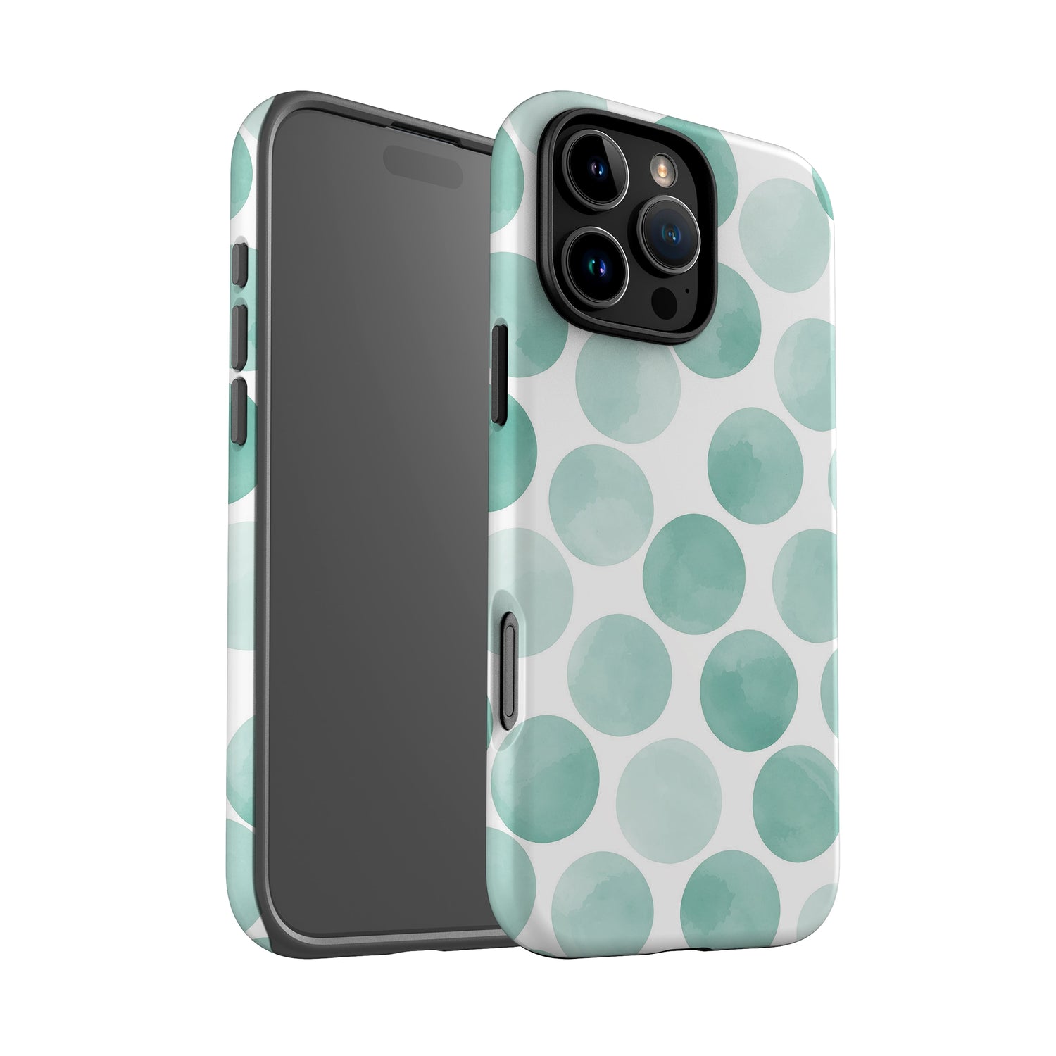 Abstract Blue Polka Dot Print Case Phone Case