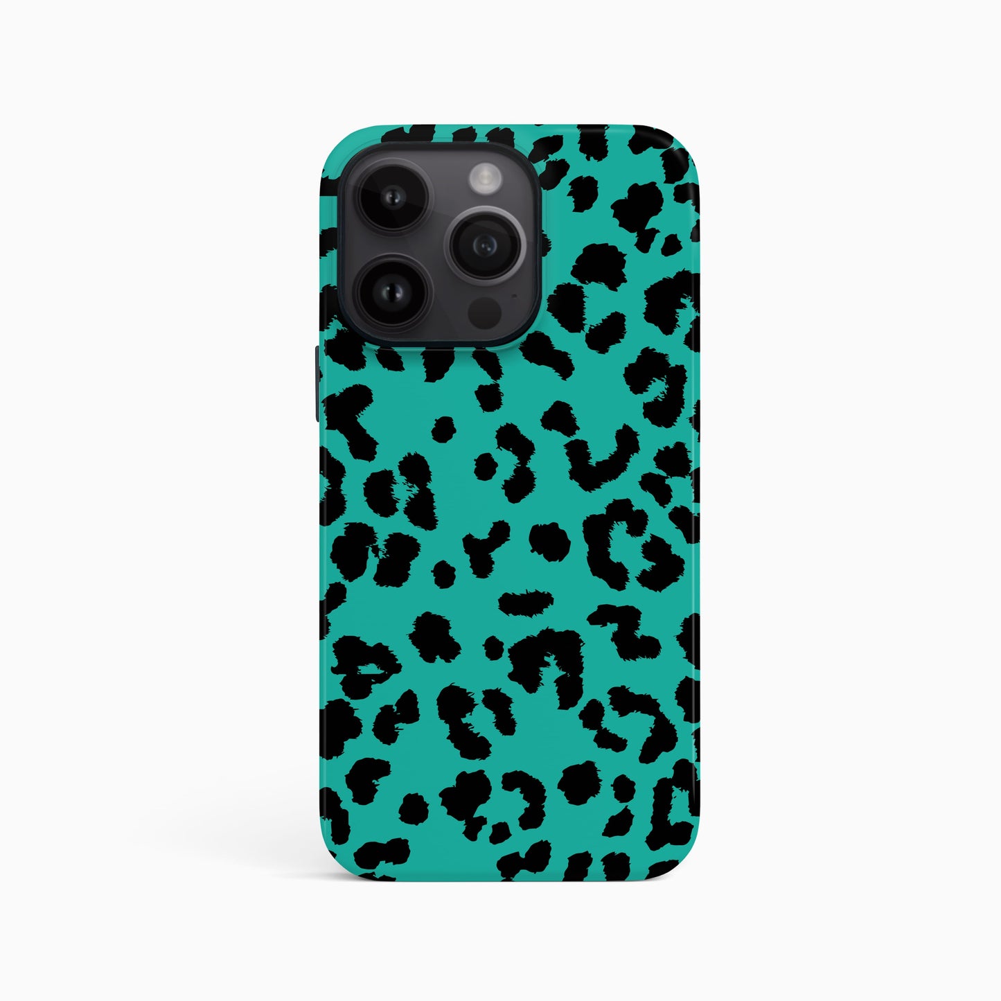 Blue And Black Leopard Print Pattern Case iPhone 16 Pro Phone Case