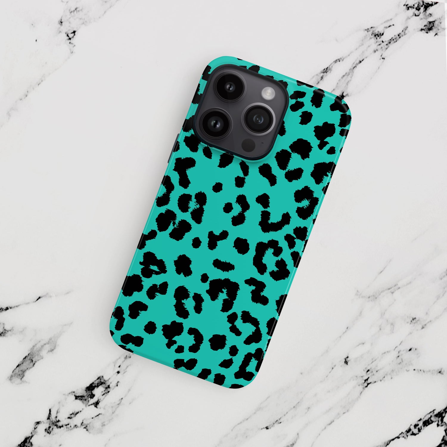 Blue And Black Leopard Print Pattern Case Phone Case