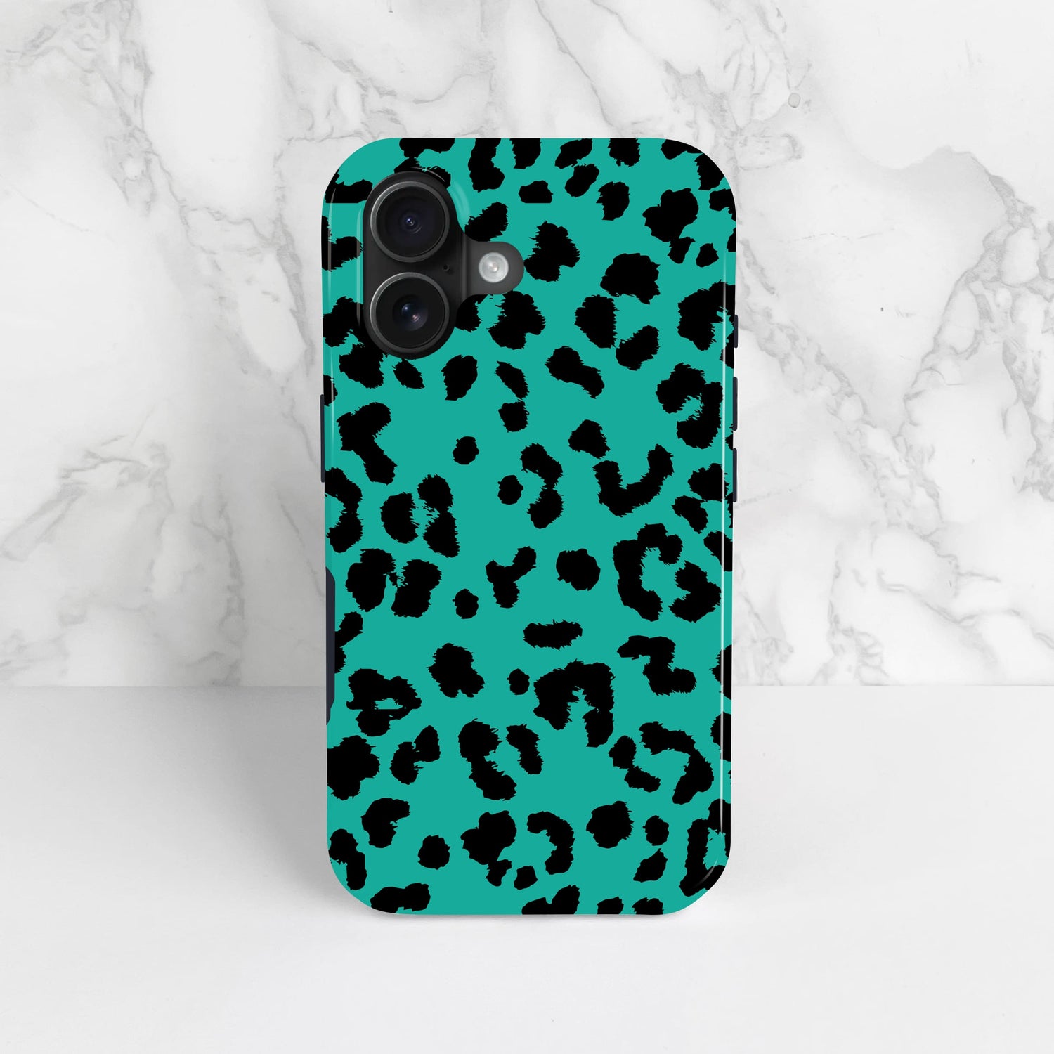 Blue And Black Leopard Print Pattern Case Phone Case