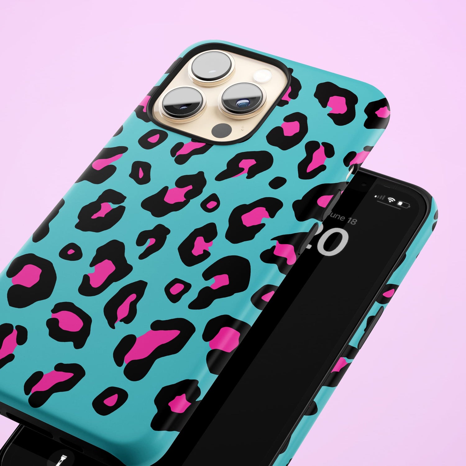 Blue and Pink Leopard Spots Case  Phone Case