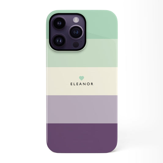 Blue & Purple Stripes Case iPhone 14 Phone Case