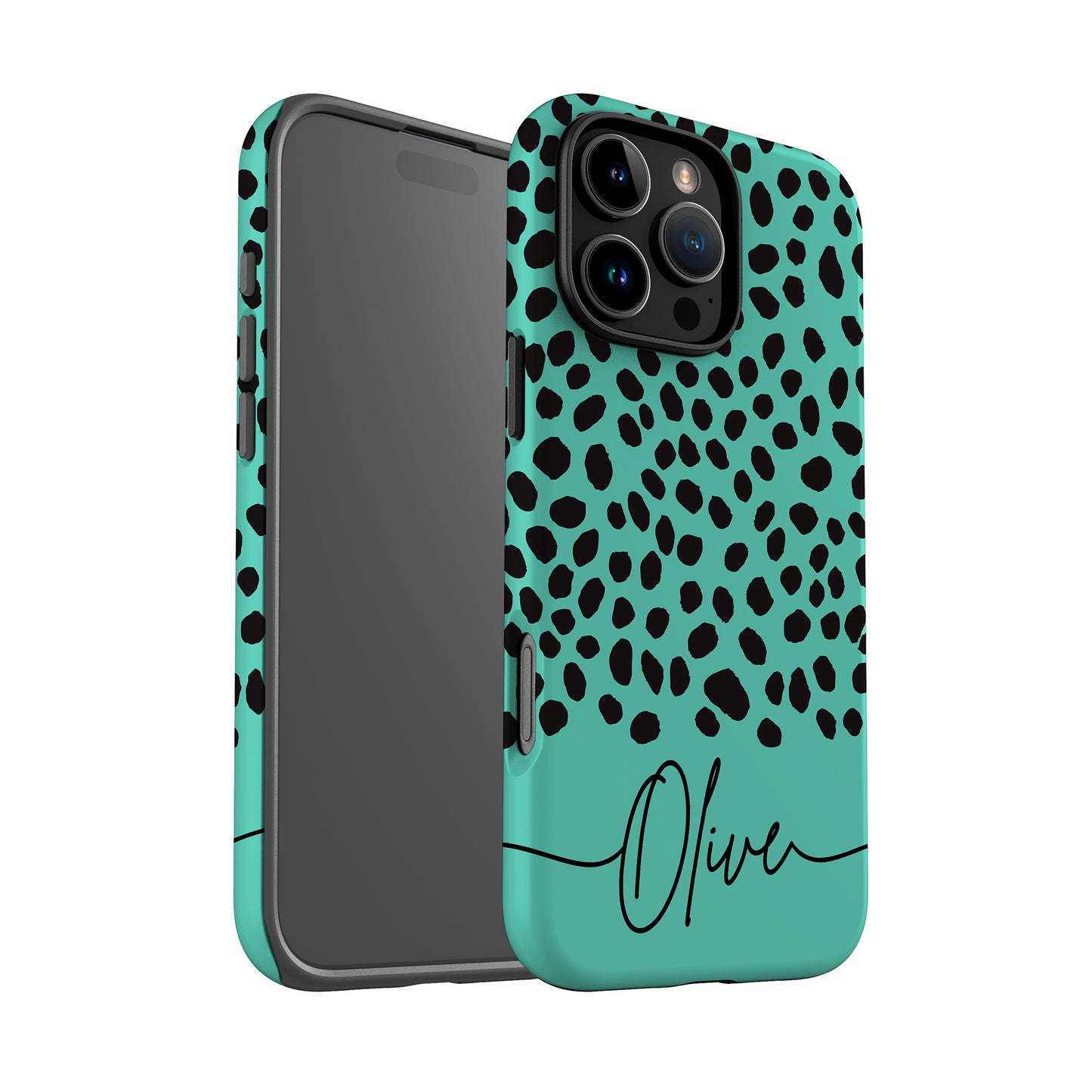 Personalised Blue Cheetah Print Case