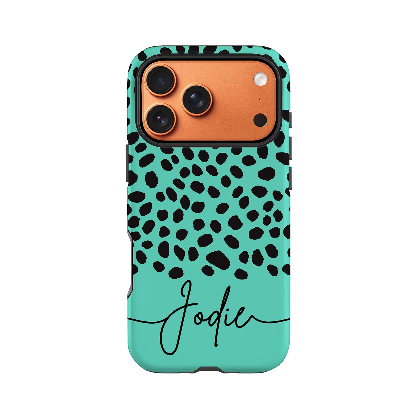 Personalised Blue Cheetah Print Case