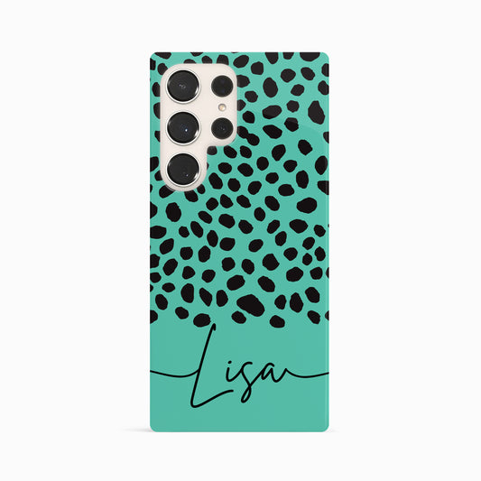 Personalised Blue Cheetah Print Case Phone Case