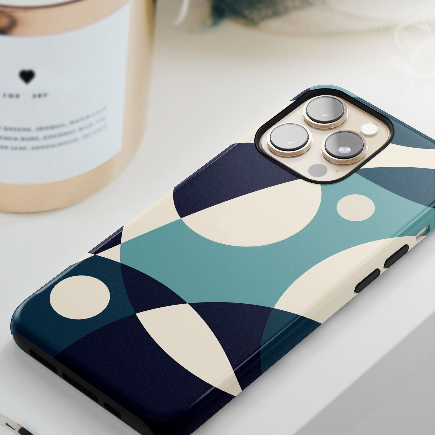 Blue Horizon Abstract Colour Block Case  Phone Case